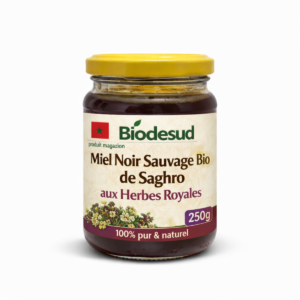 Miel Noir Sauvage Bio de Saghro aux Herbes Royales
