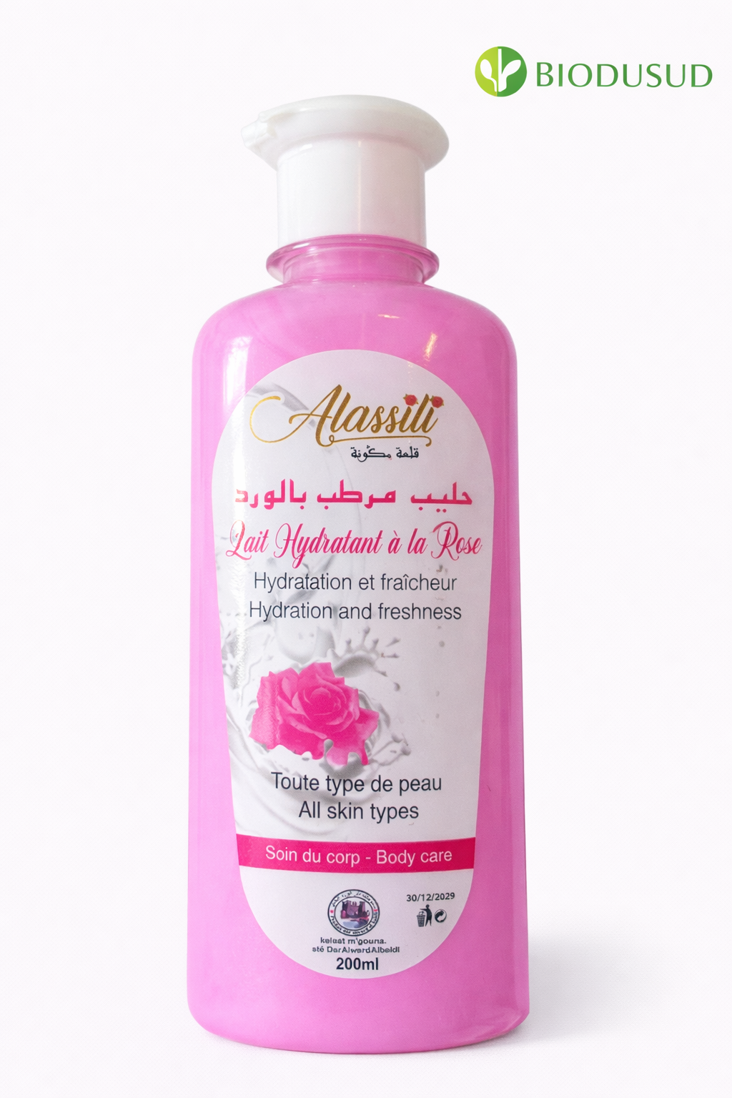 Lait Hydratant à la Rose – 200 ml
